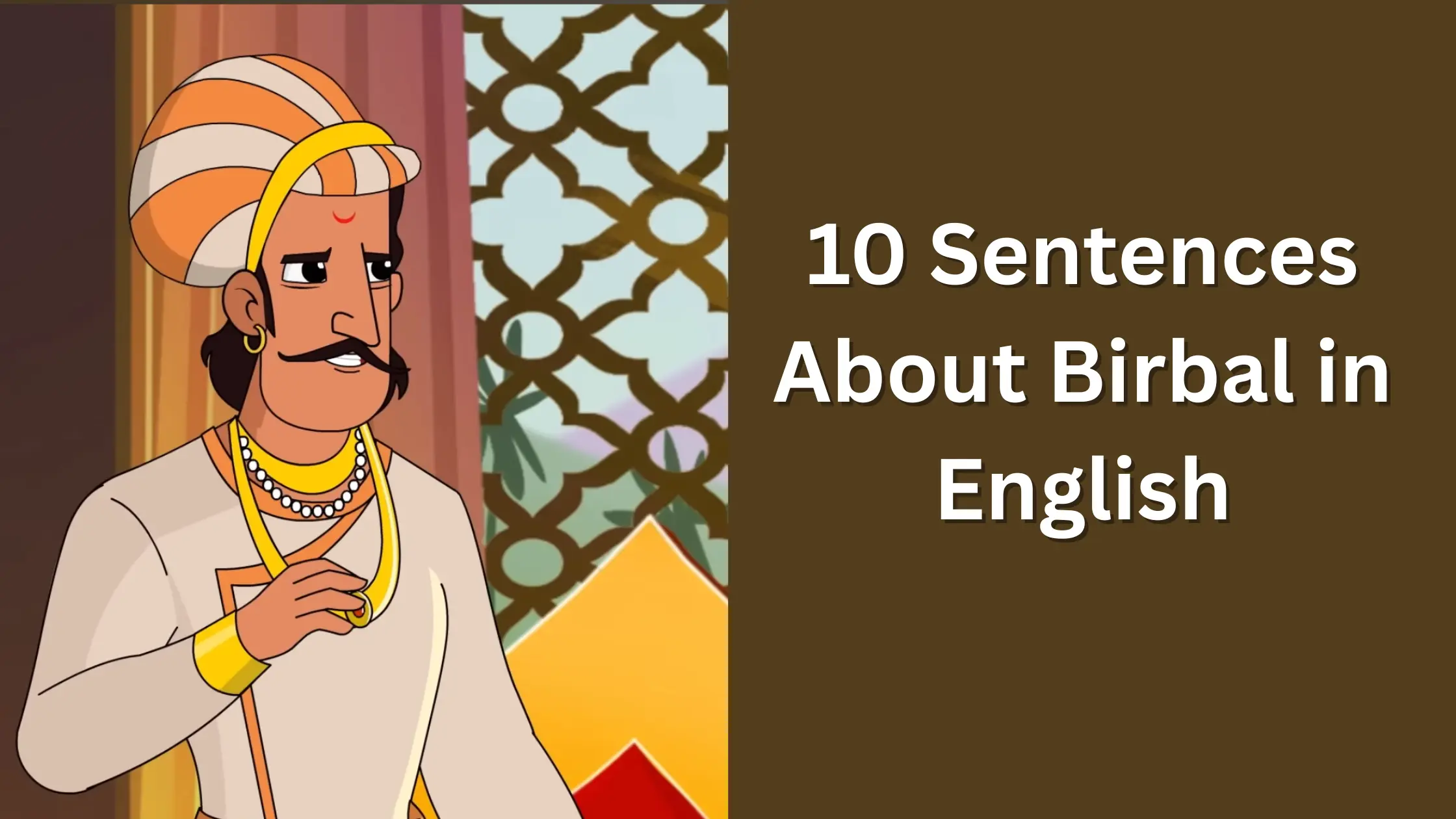 10 Sentences About Birbal in English